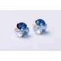 SERVICIU LIPIRE 3 CRISTALE XIRIUS SS29-SS34-SS39 IN FORMA DE FLORICICA-Pereche - bijuterii personalizate din argint | simoshop
