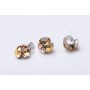 SERVICIU LIPIRE 3 CRISTALE XIRIUS SS29-SS34-SS39 IN FORMA DE FLORICICA-Pereche - bijuterii personalizate din argint | simoshop