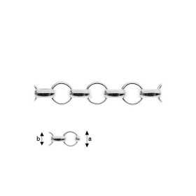 G0636-Lantisor ptr bratari cu charm zale rotunde 3.3mm pret 1 cm - bijuterii personalizate din argint | simoshop