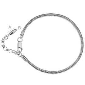 G0637-Baza bratara charm-uri pandora 17 + 4 cm 1 buc - bijuterii personalizate din argint | simoshop