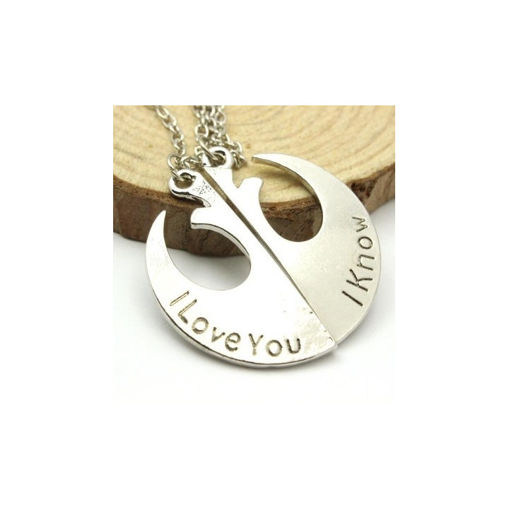 E1260 N Rebel Alliance Pendant pentru cupluri 16.5 x 18mm 0.5mm 1 buc