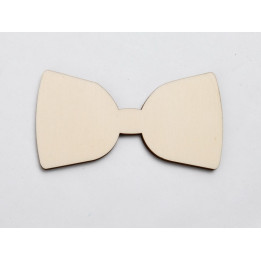 L291-Decoratiune blank papion  10x5 cm  1buc