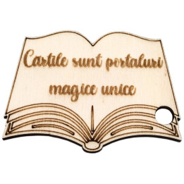 L299-Decupaj "Carte personalizata cu text" 7x5 cm 1 buc