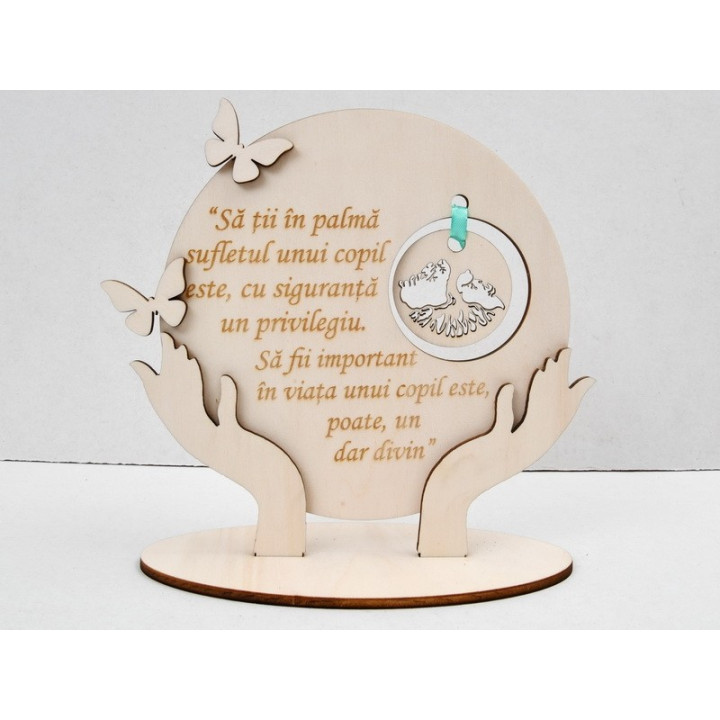 L301-Decoratiune "Suflet de copil" 17 cm 1 buc