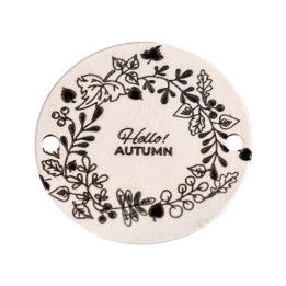 E1283 GS Link rotund argint 925 Hello Autumn #2 16.5mm 1 buc