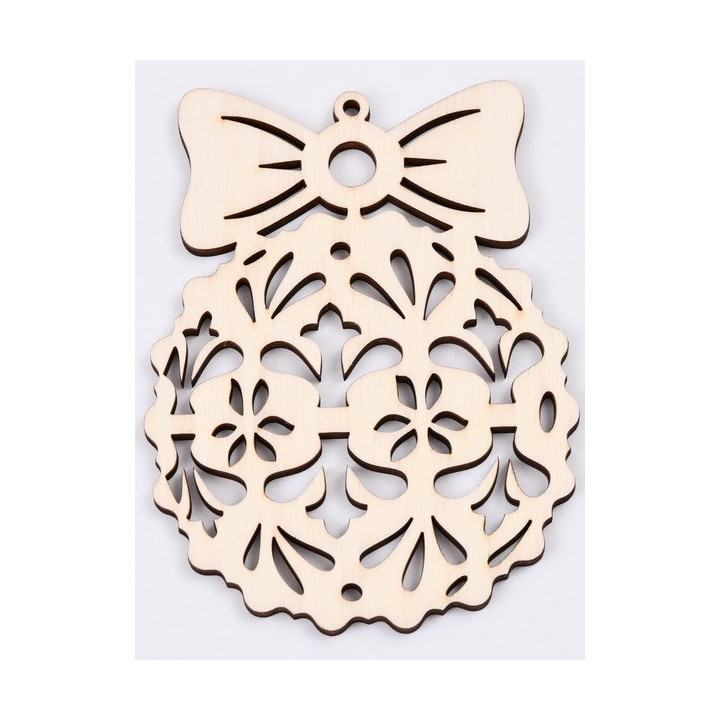 L305-Glob din lemn 2 piese 9.5 x 6,5 cm