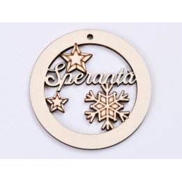L335-Glob din lemn "Speranta " 7 cm