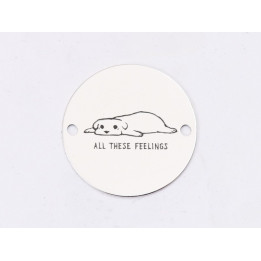E1307 GS Link rotund argint 925 All these feelings 16.5mm 1 buc