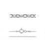 G1020-Colier lant anchor argint 925 1mm x 45cm 1 buc - bijuterii personalizate din argint | simoshop