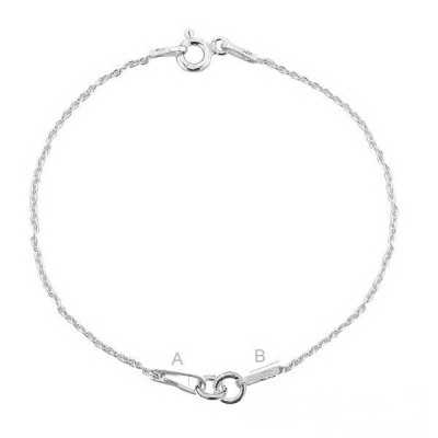 G0707-Baza bratara pentru link-uri 20 cm 1 buc - bijuterii personalizate din argint | simoshop