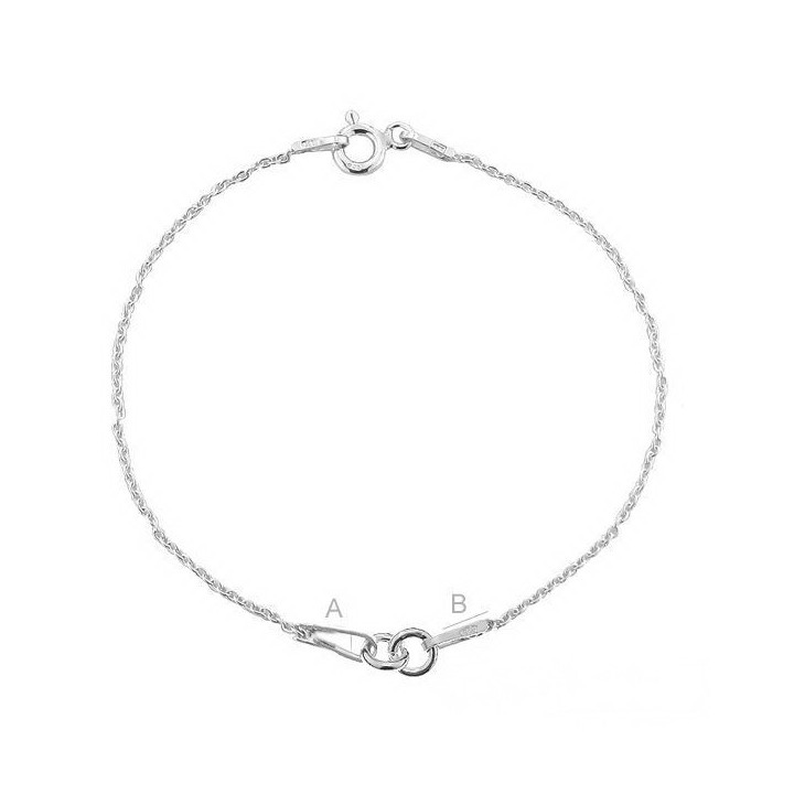 G0707-Baza bratara pentru link-uri 20 cm 1 buc - bijuterii personalizate din argint | simoshop