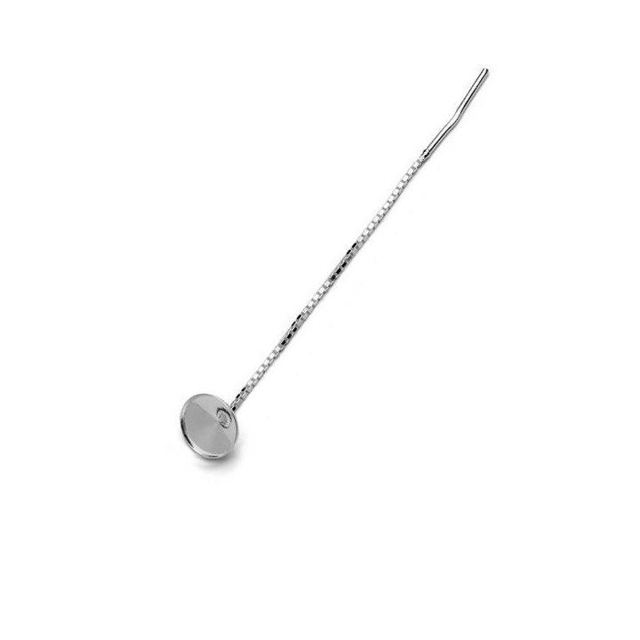 G0618-Cercei lantisor cu bordura pentru Rivoli SS29 6mm - 1 buc