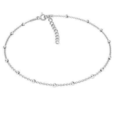 G0710-Bratara argint cu bilute 925 1.20mmx25 + 4cm-1buc