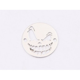 E1331-N-Link argint 925 Scary face 12mm -  1buc