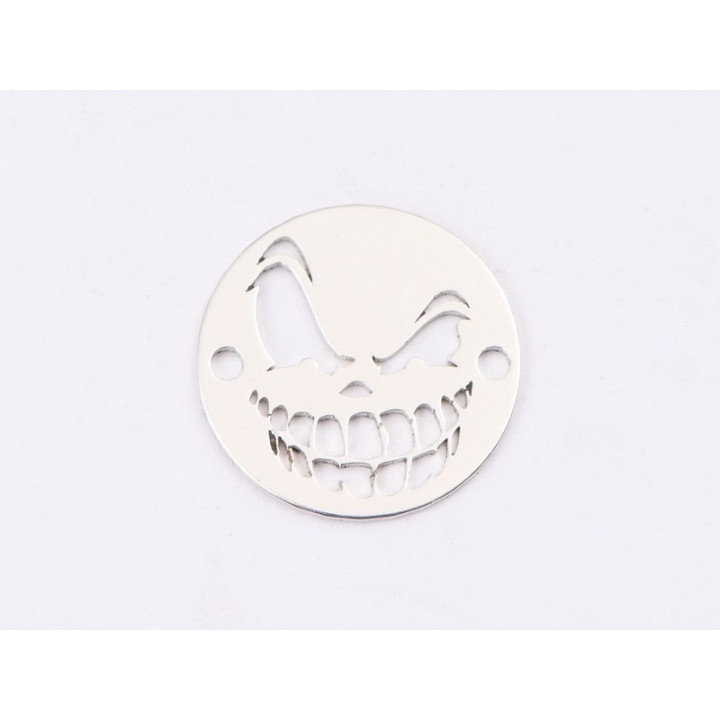 E1331-N-Link argint 925 Scary face 12mm -  1buc