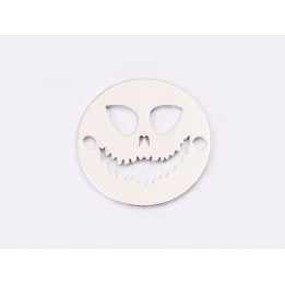 E1332-N-Link argint 925 Ghost face 12mm -  1buc