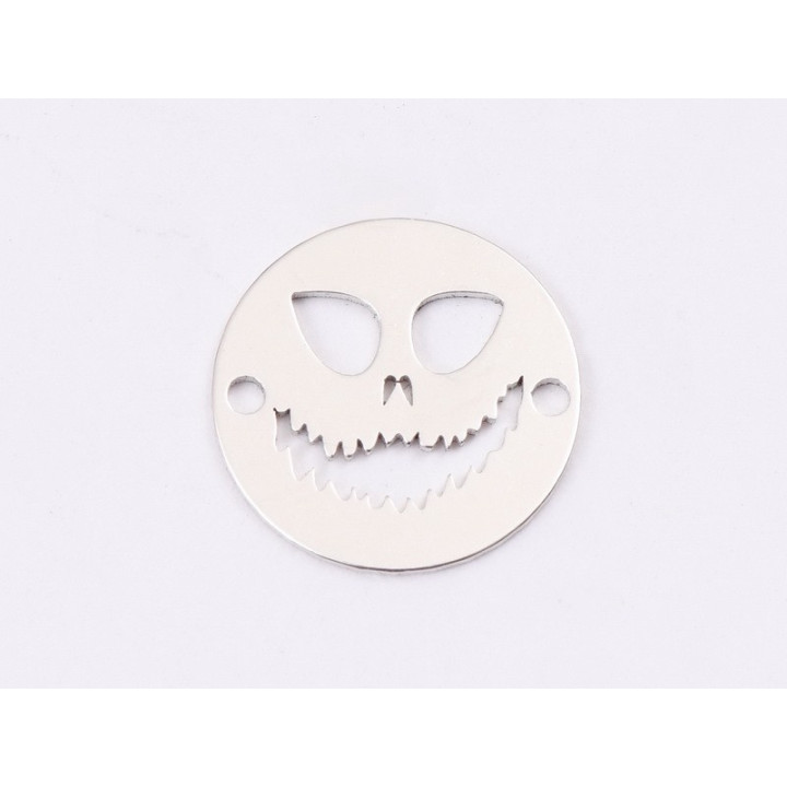 E1332-N-Link argint 925 Ghost face 12mm -  1buc