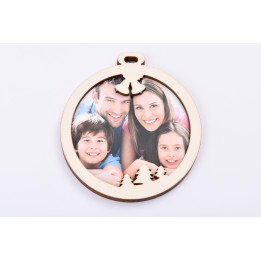 L377-Decoratiune glob personalizabil cu foto 10x9 cm  1buc