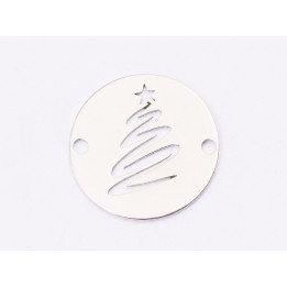 E1340-N-Link banut din argint Bradut stilizat, 12mm 0.33mm