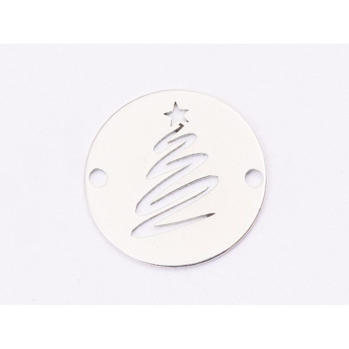 E1340-N-Link banut din argint Bradut stilizat, 12mm 0.33mm