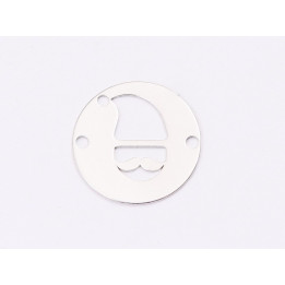E1343-N-Link banut din argint Mos Craciun, 12mm 0.33mm