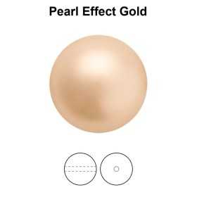 0319-Preciosa Round Pearl Maxima 1H Gold Pearl Effect 8mm