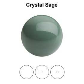 0409-Round Pearl Maxima 1/2H Sage 12mm