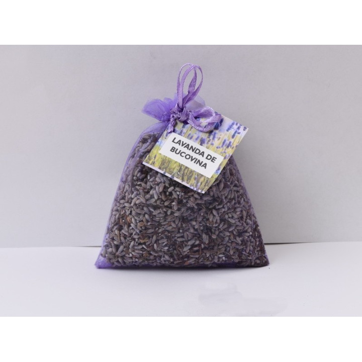 H033-Saculet de organza cu lavanda, 15gr  - 1 bucata