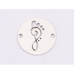 E1378-N-Link banut din argint Talpita stilizata, 12mm 0.4mm - 1 buc