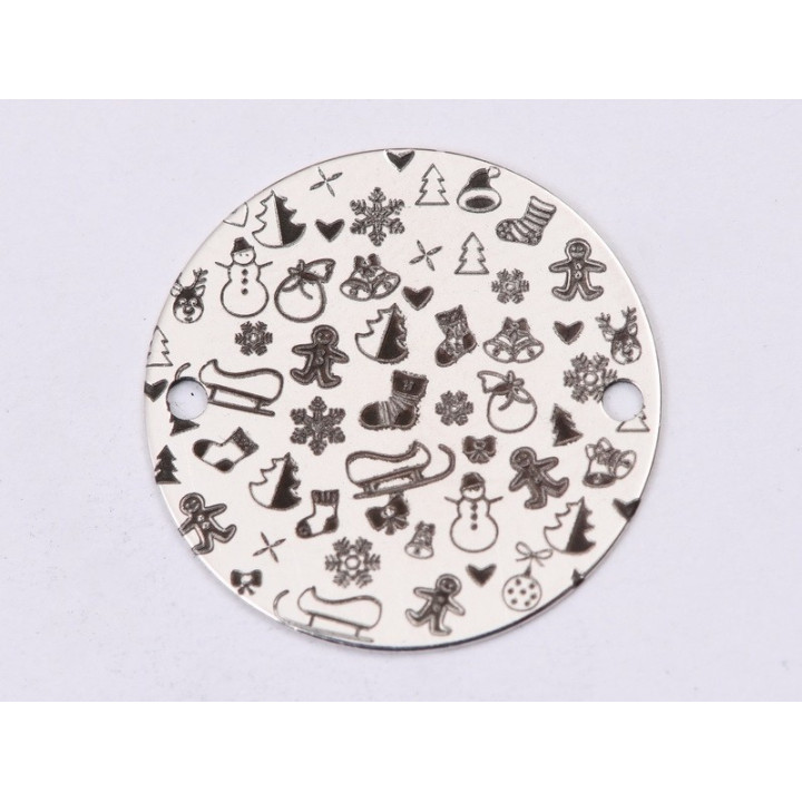 E1385-GS-Link din argint 925 Christmas Things 16.5mm - 1 buc