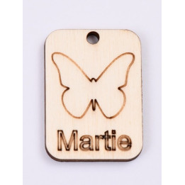 L414-Decupaj lemn 4*3cm Fluturas -1 buc