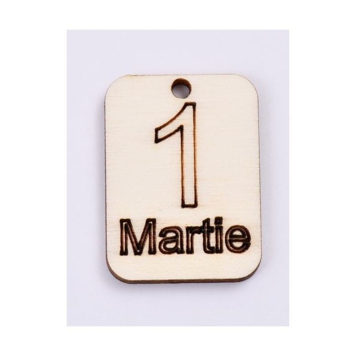 L421-Decupaj lemn 4*3cm 1 Martie -1 buc