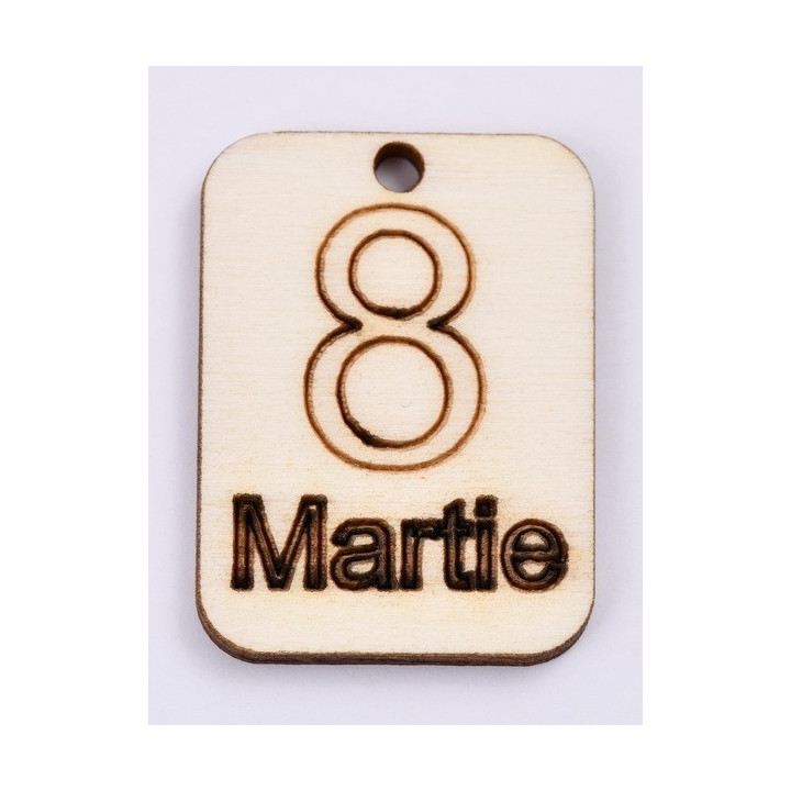 L422-Decupaj lemn 4*3cm 8 Martie -1 buc