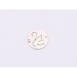 E1401-N-Link banut din argint lebada, 12mm 0.4mm - 1 buc