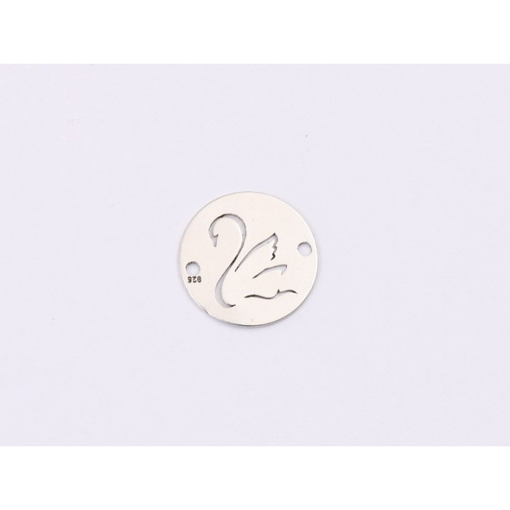 E1401-N-Link banut din argint lebada, 12mm 0.4mm - 1 buc