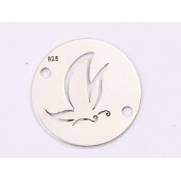 E1398-N-Link banut din argint fluturas stilizat, 12mm 0.4mm - 1 buc