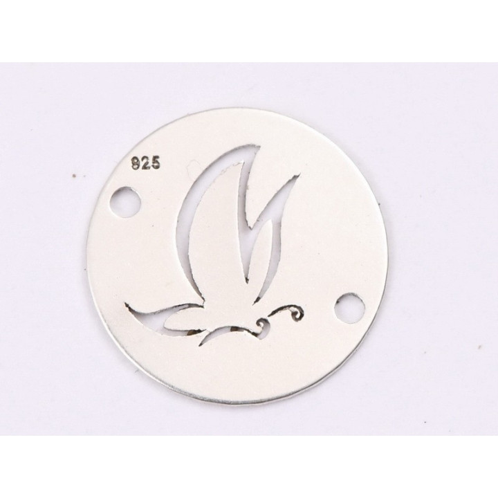 E1398-N-Link banut din argint fluturas stilizat, 12mm 0.4mm - 1 buc