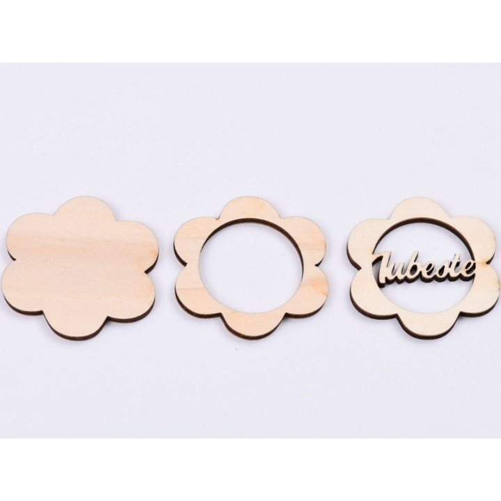 L439-Blank 3 straturi pentru licheni 5*5cm Iubeste   -1 buc
