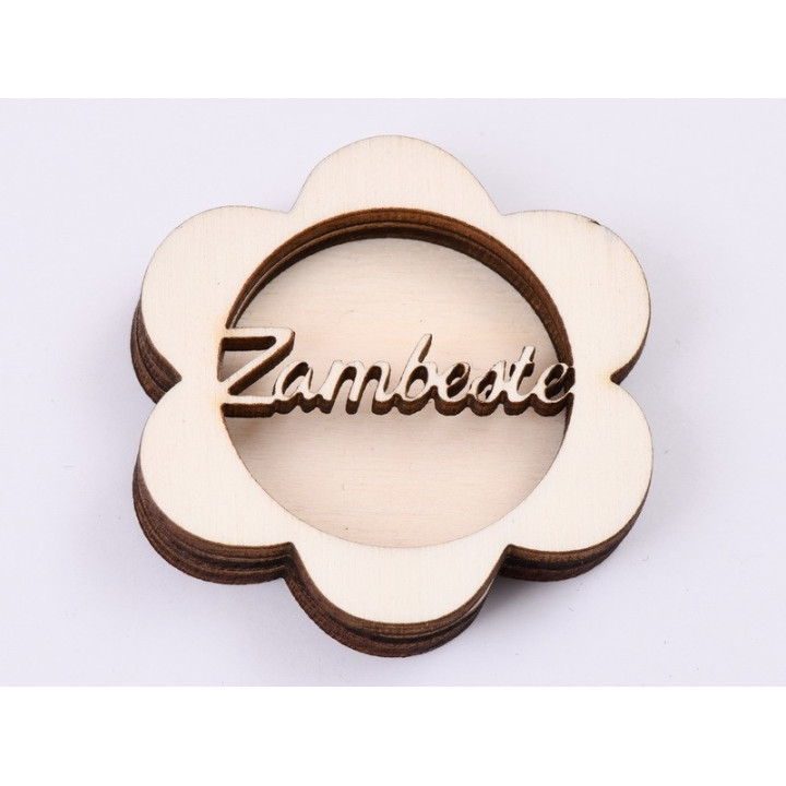 L440-Blank 3 straturi pentru licheni 5*5cm Zambeste   -1 buc