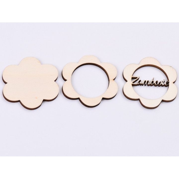 L440-Blank 3 straturi pentru licheni 5*5cm Zambeste   -1 buc