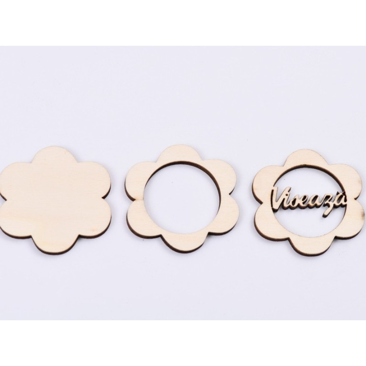 L441-Blank 3 straturi pentru licheni 5*5cm Viseaza   -1 buc