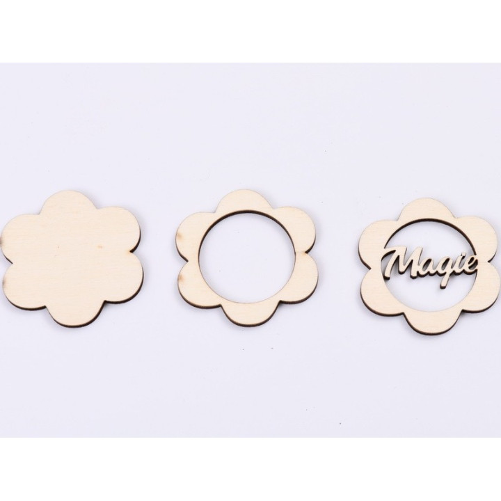 L442-Blank 3 straturi pentru licheni 5*5cm Magie   -1 buc