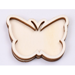 L481-Blank fluturas 2 straturi pentru licheni 5.5x4cm   -1 buc