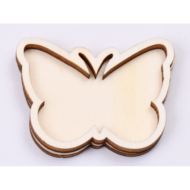 L481-Blank fluturas 2 straturi pentru licheni 5.5x4cm   -1 buc