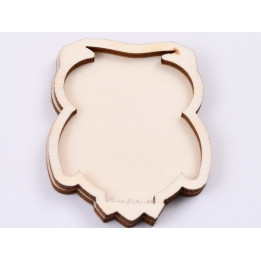 L482-Blank bufnita 2 straturi pentru licheni 5.5x4.5cm   -1 buc