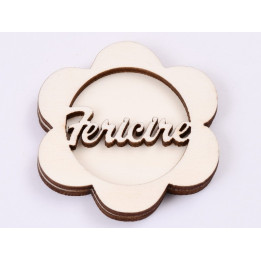 L483-Blank 3 straturi pentru licheni 5*5cm Fericire   -1 buc