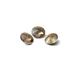 0496-Gavbari Crystal Rivoli Iridescent Gold 8mm-1buc