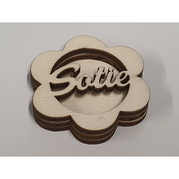 L490-Blank 3 straturi pentru licheni 5*5cm Sotie   -1 buc