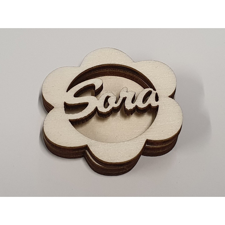 L492-Blank 3 straturi pentru licheni 5*5cm Sora   -1 buc