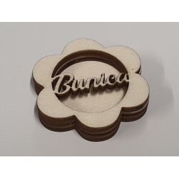 L493-Blank 3 straturi pentru licheni 5*5cm Bunica   -1 buc